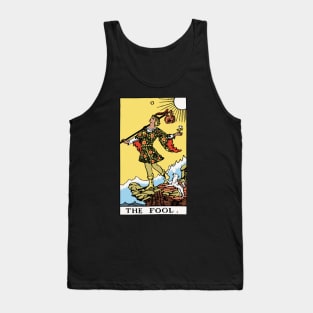 The Fool Tarot Card Rider Waite Tank Top